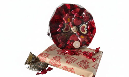 Hét afscheidscadeau voor meesters & juffen 2 Blind boekdate met chocoladeboeket